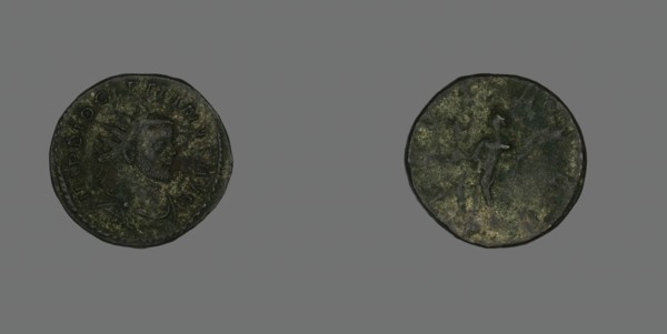 Antoninianus (Coin) Portraying Emperor Diocletian, 290-291. Creator: Unknown.