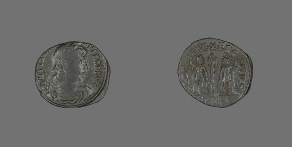 Coin Portraying Emperor Constantine I, 336-337 AD. Creator: Unknown.