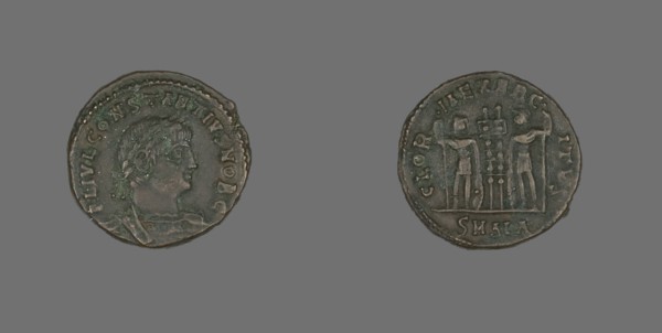 Coin Portraying Emperor Constantius II, 337-361. Creator: Unknown.