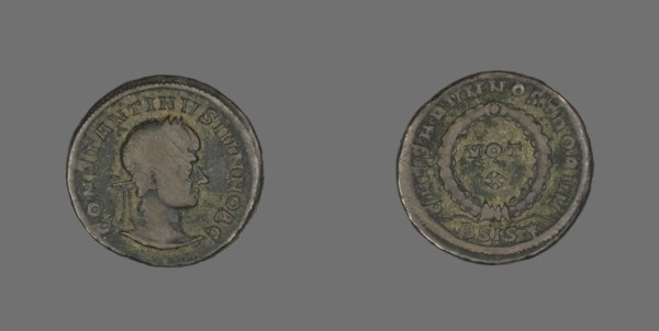 Coin Portraying Emperor Constantine I, 307-337 AD. Creator: Unknown.