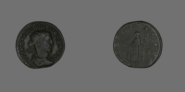 Antoninianus (Coin) Portraying Emperor Probus, 276-281. Creator: Unknown.