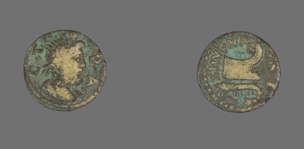 Coin Depicting the God Serapis, 193-211. Creator: Unknown.