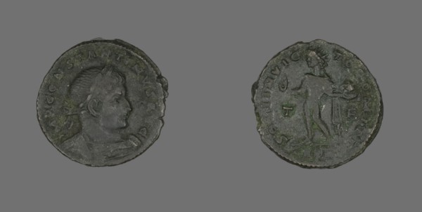 Coin Portraying Emperor Constantine I, 307-337 AD. Creator: Unknown.