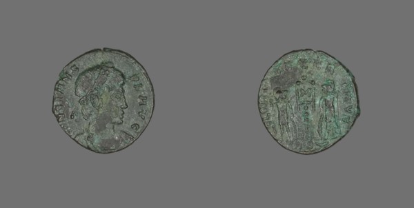 Coin Portraying Emperor Constans, after April 340. Creator: Unknown.