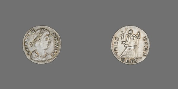 Siliqua (Coin) Portraying Emperor Valens, 364-378. Creator: Unknown.