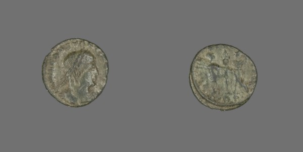 Coin Portraying Emperor Constantius II, 335-337. Creator: Unknown.