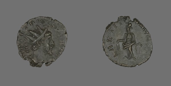 Antoninianus (Coin) Portraying Emperor Tetricus, 271-274. Creator: Unknown.