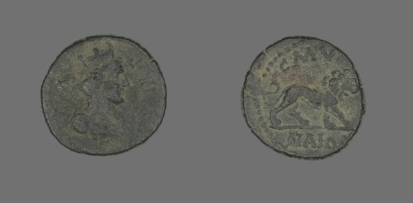 Coin Depicting the Goddess Tyche, 98-192. Creator: Unknown.