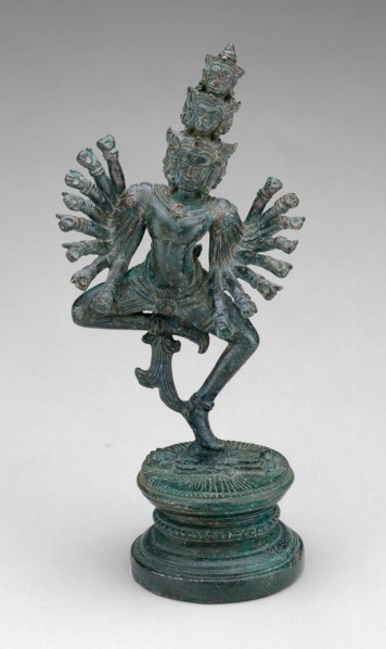 Dancing Hevajra (Ardhaparyanka), Angkor period, 12th/13th century. Creator: Unknown.