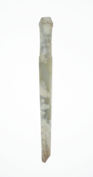 Handle-Shaped Jade, Shang or Western Zhou period, 2nd-early 1st millennium B.C. Creator: Unknown.