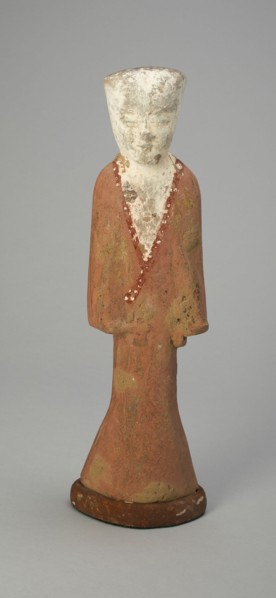 Female Attendant (Tomb Figurine), Western Han dynasty (206 B.C.-A.D. 9), c. 2nd century B.C. Creator: Unknown.