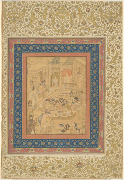 European Banquet Scene, c. 1600. Creator: Unknown.