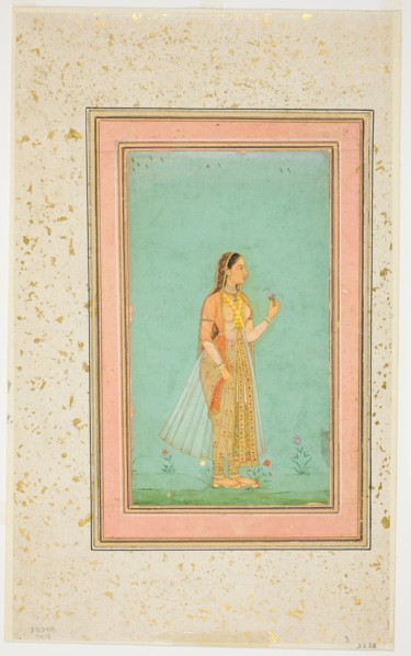 Beauty Holding a Flower, , mid-17th century. Creator: Unknown.
