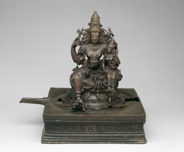 God Shiva Seated with His Consort Parvati, 14th century. Creator: Unknown.