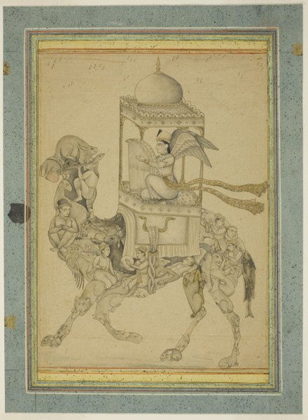 Angel (Peri) Riding a Composite Camel, c. 1700. Creator: Unknown.