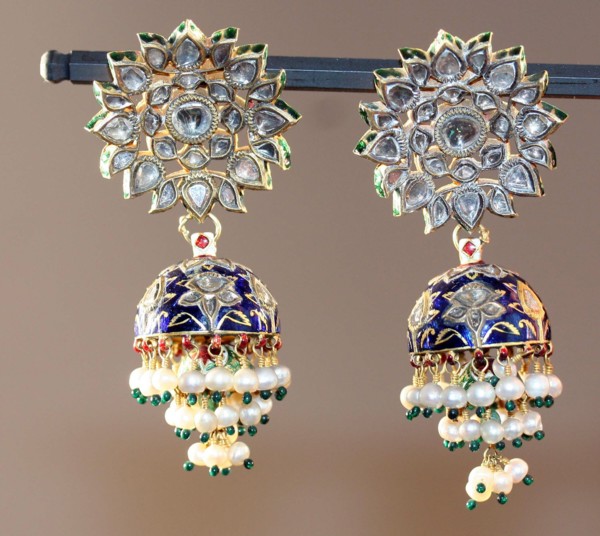 Earrings (Karanphul Jhumka), 18th/19th cenury. Creator: Unknown.