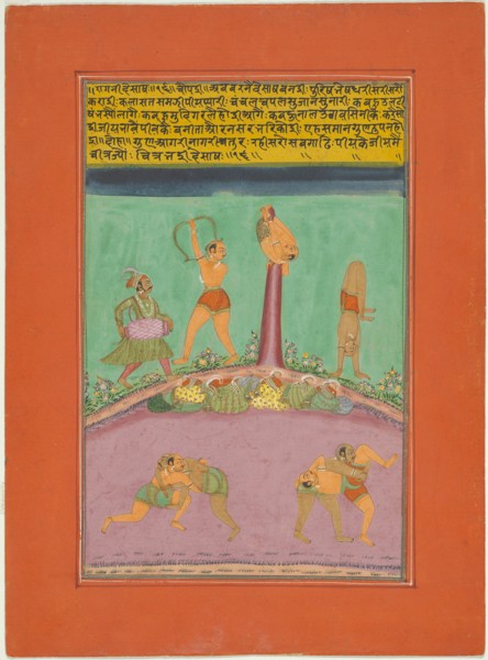 Ragini Desakh, Page from a Jaipur Ragamala Set, 1750/70. Creator: Unknown.