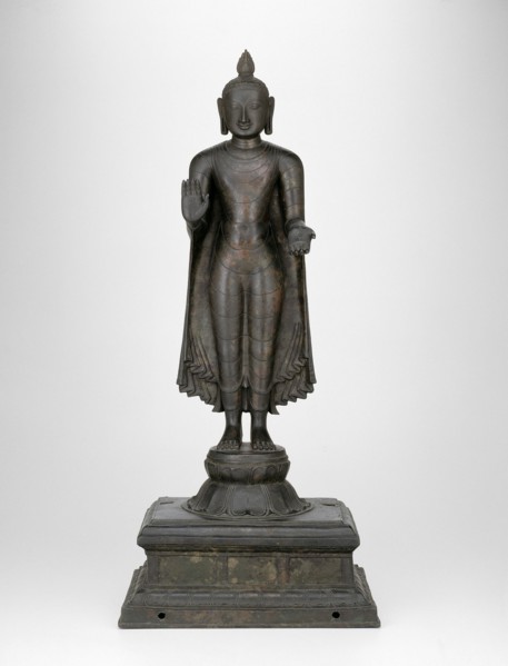 Buddha with Left Hand in Gesture of Gift-Giving (Varadamudra), Chola period, 11th/12th century. Creator: Unknown.