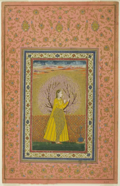 Young Woman Smoking a Huqqa, 18th century. Creator: Unknown.