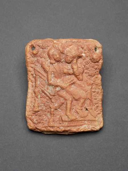 Amorous Couple (Mithuna) Seated in a Chair, 1st century B.C. Creator: Unknown.