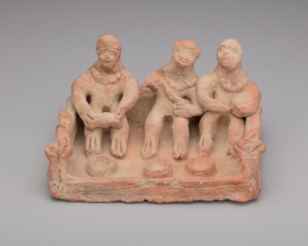 Votive Tank Shrine with Three Monkey Musicians, 1st/2nd century. Creator: Unknown.