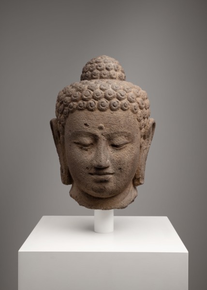 Head of Buddha, 9th century. Creator: Unknown.