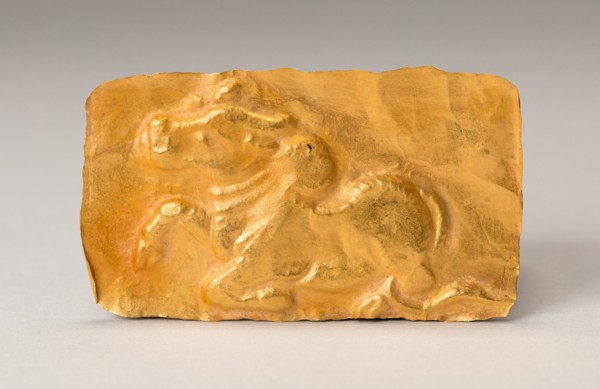 Votive Plaque with Bull, 13th/14th century. Creator: Unknown.