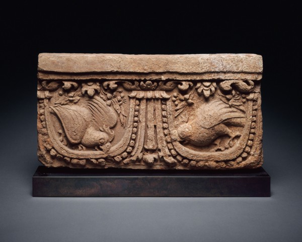 Architectural Panel with Parrots, 9th/10th century. Creator: Unknown.