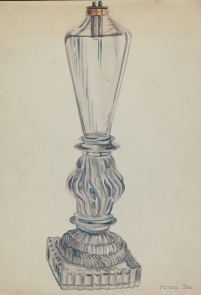 Lamp, c. 1936. Creator: Ella Josephine Sterling.