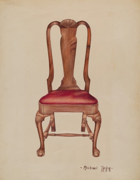 Side Chair, c. 1937. Creator: Charles Squires.