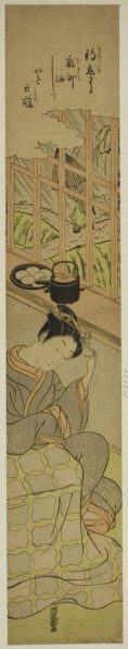 Waiting for Her Lover, c. 1770/71. Creator: Isoda Koryusai.