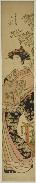 The Courtesan Shirotae of the Okanaya, c. 1776/81. Creator: Isoda Koryusai.