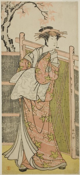 The Actor Sawamura Sojuro III as the Spirit of the Courtesan Takao in the Play Takao..., c. 1787. Creator: Katsukawa Shunko.