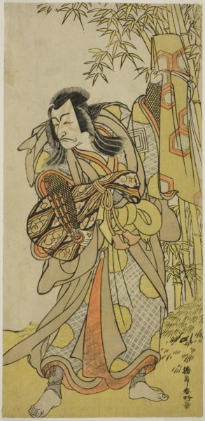 The Actor Ichikawa Danjuro V as Kazusa no Akushichibyoe Kagekiyo Disguised as a Blind..., c1779. Creator: Katsukawa Shunko.