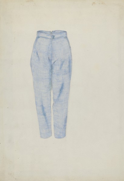 Shaker Man's Trousers, c. 1936. Creator: Alice Stearns.