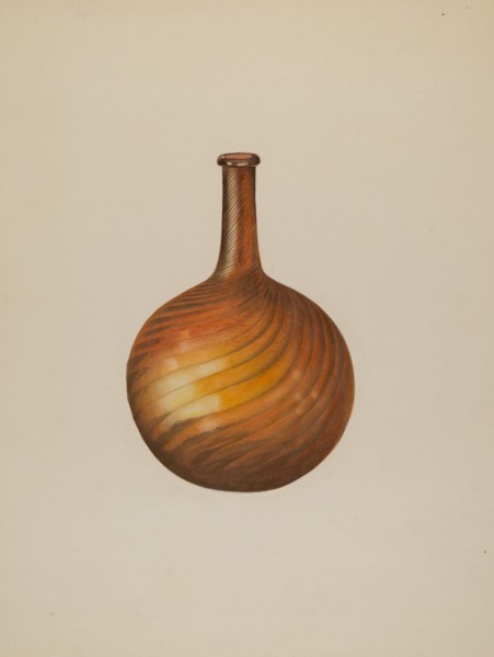 Bar Bottle, c. 1938. Creator: Isidore Steinberg.