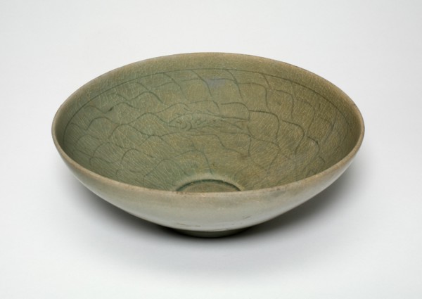 Bowl with Fish, Korea, Goryeo dynasty (918-1392), early 12th century. Creator: Unknown.