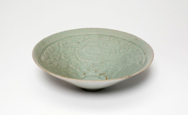 Conical Bowl with Peony Flowers, North Korea, Goryeo dynasty (918-1392), early 12th century. Creator: Unknown.