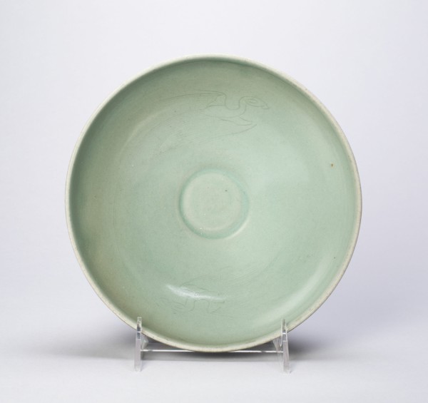 Bowl with Pair of Flying Phoenixes, Korea, Goryeo dynasty (918-1392), 12th century. Creator: Unknown.