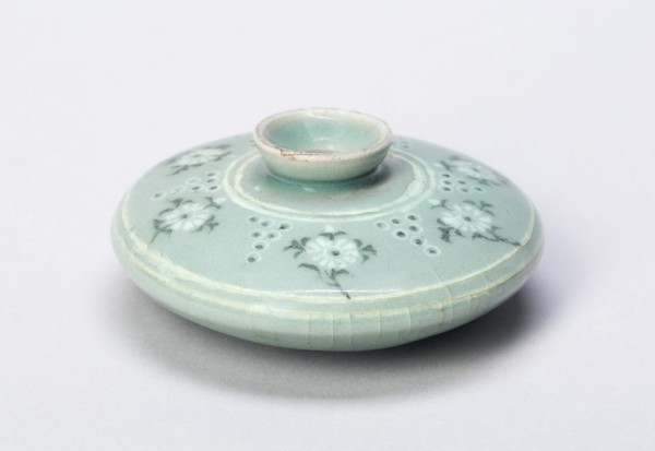 Oil Bottle with Chrysanthemum Sprays, Korea, Goryeo dynasty (918-1392), 13th century. Creator: Unknown.