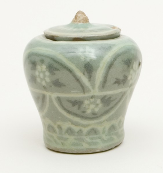Miniature Covered Jar, South Korea, Goryeo dynasty (918-1392), 12th/13th century. Creator: Unknown.