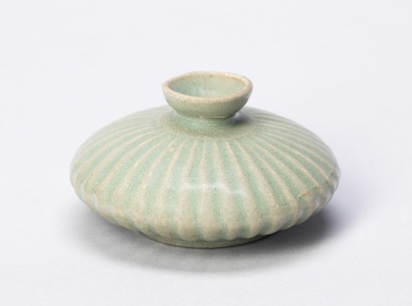Lobed Oil Bottle, South Korea, Goryeo dynasty (918-1392), early/mid 12th century. Creator: Unknown.