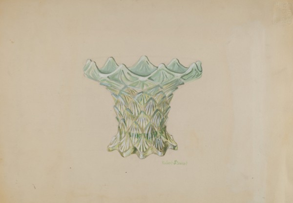 Vase, c. 1936. Creator: Robert Stewart.