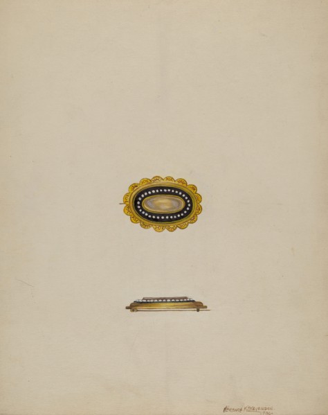 Brooch, 1936. Creator: Florence Stevenson.