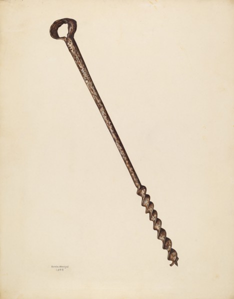 Ship Builder's Auger, 1938. Creator: Erwin Stenzel.