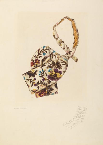 Cravat and Box, 1935/1942. Creator: William Spiecker.