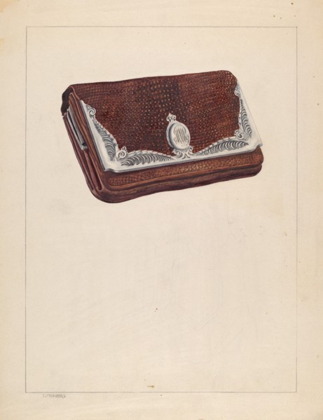 Purse, 1935/1942. Creator: Isidore Steinberg.