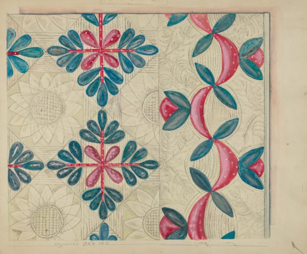 Patchwork Quilt, 1935/1942. Creator: Ella Josephine Sterling.