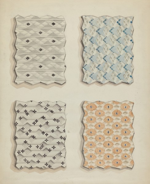Fabric Swatches, 1935/1942. Creator: Robert Stewart.