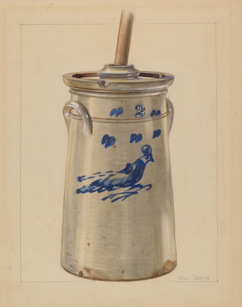 Churn, c. 1936. Creator: John Fisk.